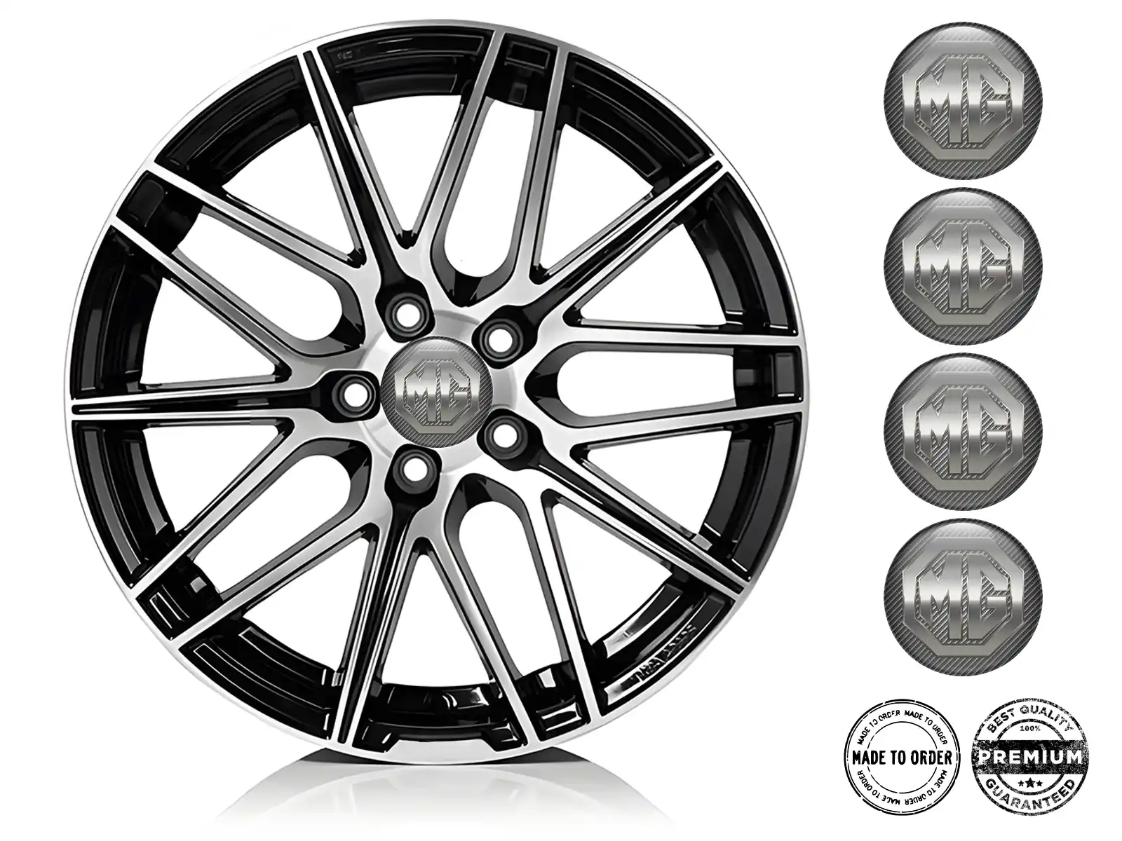 MG Rim Stickers Version Stylish Domed Design